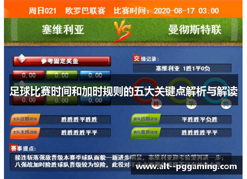 足球比赛时间和加时规则的五大关键点解析与解读